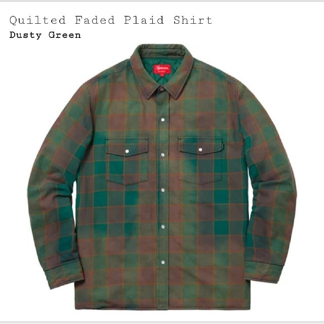 Supreme Quilted Faded Plaid Shirt M