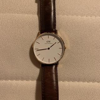 ダニエルウェリントン(Daniel Wellington)のDW 36mmメンズレディース腕時計 ブラウン 保証書付き(腕時計(デジタル))