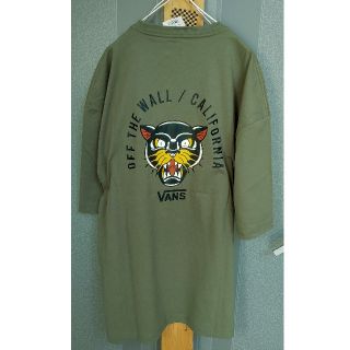 ヴァンズ(VANS)の新品 VANS バンズ ワンポケＴ シャツ プリントＴ カーキ ＸＬ(Tシャツ/カットソー(半袖/袖なし))