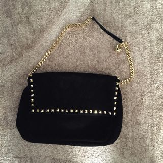 ザラ(ZARA)のスエードスタッズバック(ショルダーバッグ)