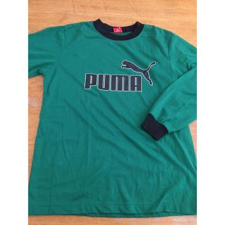 値下げ‼️PUMA プーマ 長袖Tシャツ 150 グリーン(Tシャツ/カットソー)