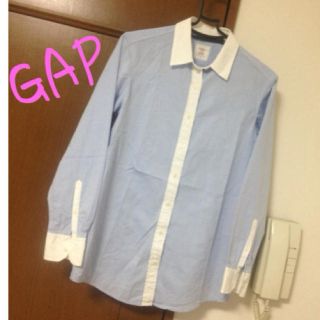 ギャップ(GAP)のGAPボーイフレンドシャツ送料込(シャツ/ブラウス(長袖/七分))