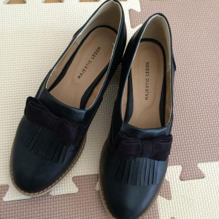 マジェスティックレゴン(MAJESTIC LEGON)のリボン付きローファー(ローファー/革靴)