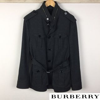 バーバリーブラックレーベル(BURBERRY BLACK LABEL)の美品 BURBERRY BLACK LABEL トレンチコート ウール素材(トレンチコート)