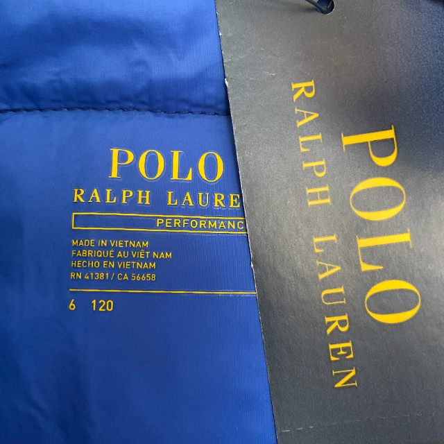 POLO RALPH LAUREN(ポロラルフローレン)の定価38,390円 新品 ラルフローレン フーデッドダウンジャケット 120 キッズ/ベビー/マタニティのキッズ服男の子用(90cm~)(ジャケット/上着)の商品写真