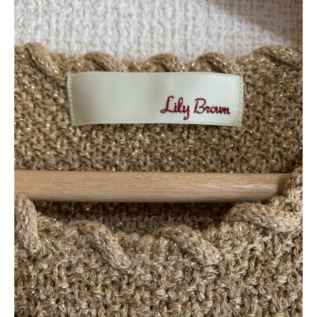 Lily Brown(リリーブラウン)のLily Brown ノースリーブ編み上げニット レディースのトップス(カットソー(半袖/袖なし))の商品写真