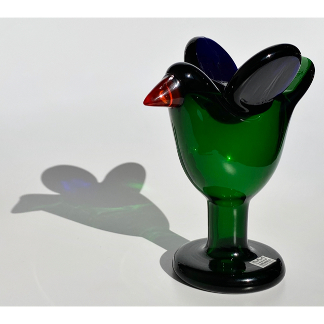 iittala - 脚付きシエッポ グリーン イッタラ バード オイバ・トイッカ