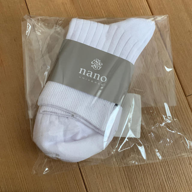 nano・universe(ナノユニバース)の新品　ナノユニバース　ソックス　靴下　2P  22〜24cm レディースのレッグウェア(ソックス)の商品写真