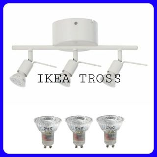 イケア(IKEA)のIKEA TROSS トロス ライト 電球付き(天井照明)