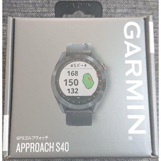 ガーミン(GARMIN)の【新品】ガーミン アプローチ S40 Black 腕時計型GPS(その他)