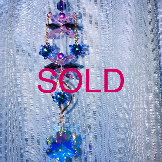 【楽天1位】 オーロラ✨スワロフスキービーズ×k9クリスタル✨サンキャッチャー