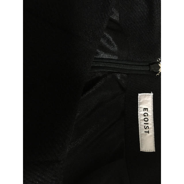 EGOIST(エゴイスト)のEGOIST フェイクレザースカート 黒 レディースのスカート(ひざ丈スカート)の商品写真