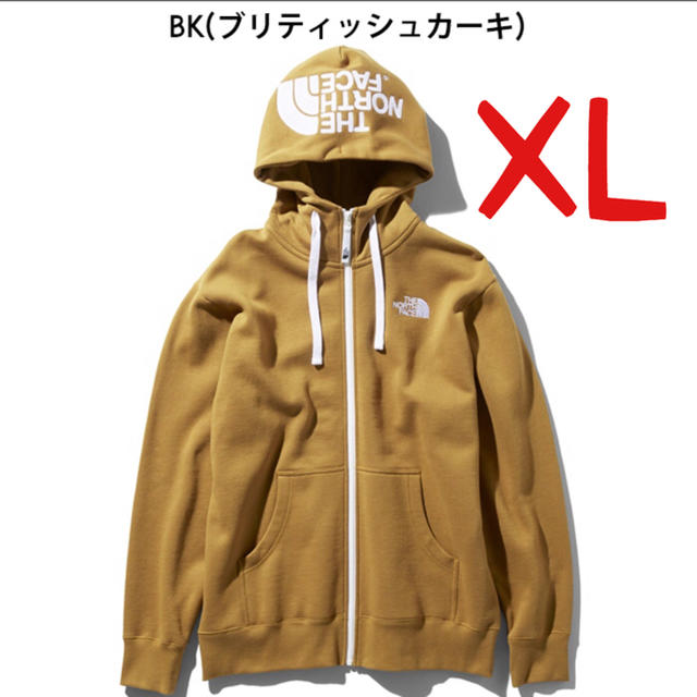 The North Face リアビューフルジップフーディ BK XL