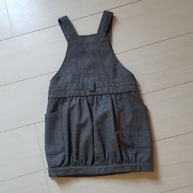 Gucci(グッチ)の美品　GUCCI　ジャンパースカート　ワンピース　グレー キッズ/ベビー/マタニティのキッズ服女の子用(90cm~)(スカート)の商品写真