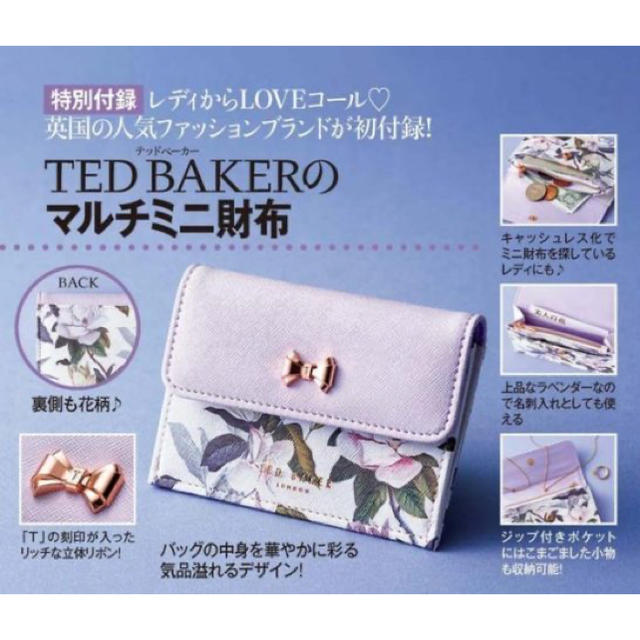 TED BAKER(テッドベイカー)の美人百花 2020年 1月号 付録 TED BAKER マルチミニ財布 レディースのファッション小物(財布)の商品写真