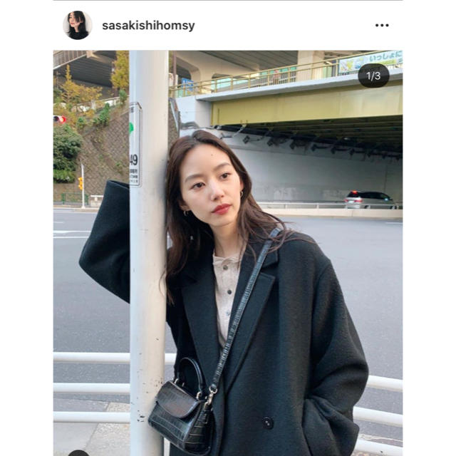 moussy(マウジー)の　moussyマウジー  A LINE WOOL LONG COAT 今期物♡ レディースのジャケット/アウター(ロングコート)の商品写真