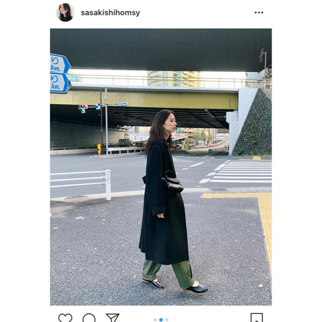 moussy(マウジー)の　moussyマウジー  A LINE WOOL LONG COAT 今期物♡ レディースのジャケット/アウター(ロングコート)の商品写真