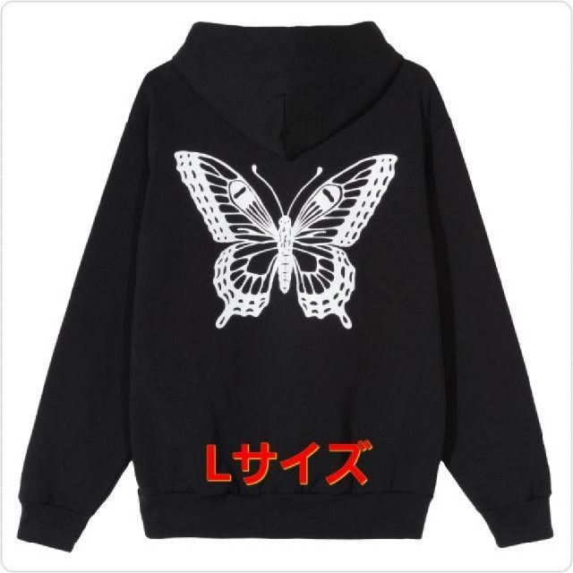 Lサイズ GDC BUTTERFLY HOODY BLACK （3）メンズ