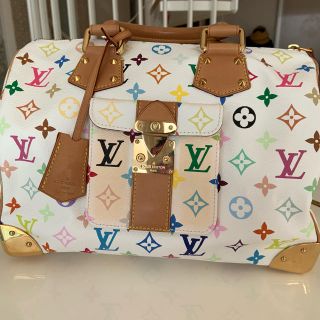 ルイヴィトン(LOUIS VUITTON)のルイヴィトン　スピーディー30 マルチカラー美品クリスマスにも。(ハンドバッグ)