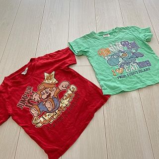 ライトオン(Right-on)の値下げ　ライトオン　スーパーマリオTシャツ　2枚セット(Tシャツ/カットソー)