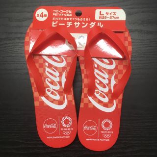 コカコーラ(コカ・コーラ)のコカ・コーラ サンダル 25〜27cm Lサイズ 非売品 Coca Cola(サンダル)