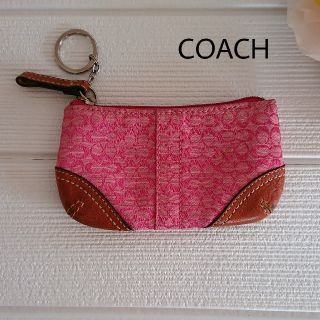 コーチ(COACH)のCOACH♥️コーチ✨キーリング付きコインケース✨ピンク(コインケース)