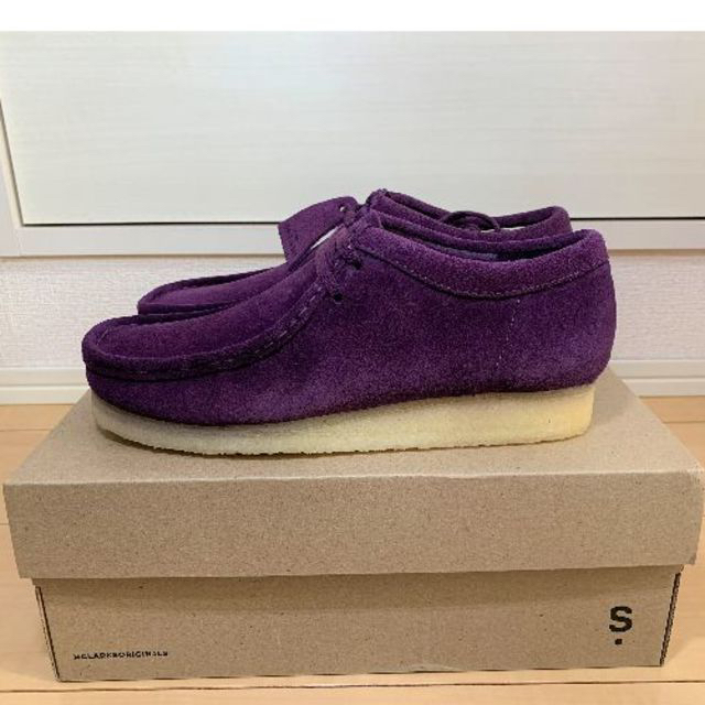 Clarks(クラークス)の完売品 ワラビー ディープパープルスエード メンズの靴/シューズ(スリッポン/モカシン)の商品写真