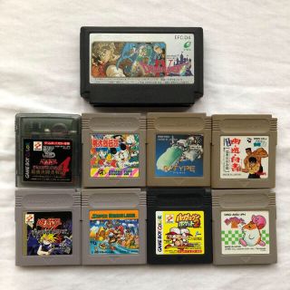 ゲームボーイ(ゲームボーイ)の中古ゲームボーイソフト&ファミコンソフト　9本セット(携帯用ゲームソフト)