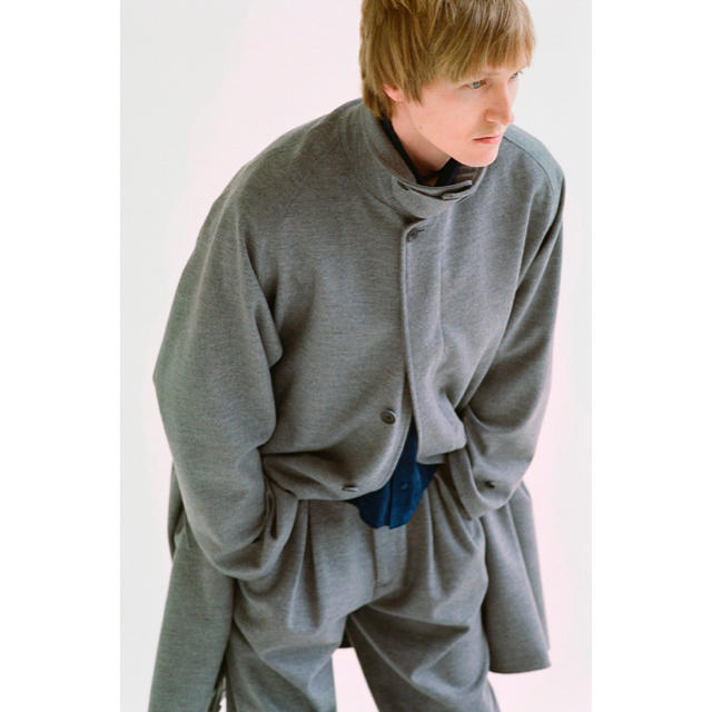 ラン。様専用 URU ball collar coat メンズのジャケット/アウター(ステンカラーコート)の商品写真