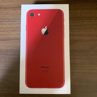 アイフォーン(iPhone)のiPhone8 レッド 箱と付属品 イヤホン ケーブル 電源アダプタ(その他)