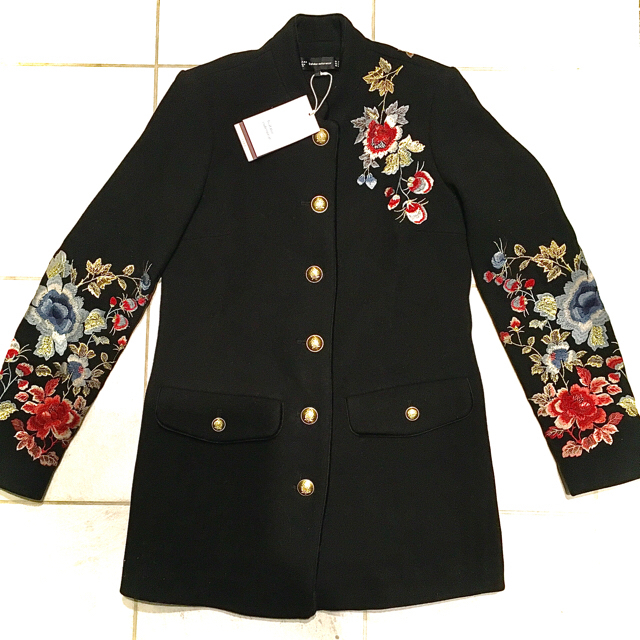 ZARA 大人気完売 刺繍 ジャケット-