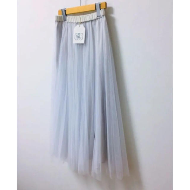 note et silence(ノートエシロンス)のjima様専用！新品 チュール × プリーツ スカート レディースのスカート(ロングスカート)の商品写真