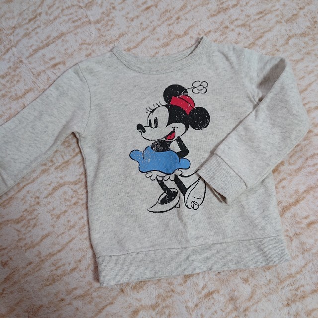 Disney(ディズニー)のディズニー❤️ミニー  トレーナー110cm キッズ/ベビー/マタニティのキッズ服女の子用(90cm~)(Tシャツ/カットソー)の商品写真