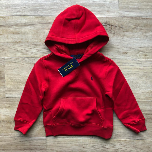 Ralph Lauren(ラルフローレン)の3T 裏起毛　パーカー　赤 キッズ/ベビー/マタニティのキッズ服男の子用(90cm~)(その他)の商品写真