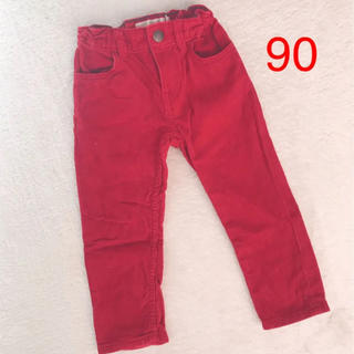 エイチアンドエム(H&M)の赤 パンツ コーデュロイ ズボン 90cm(パンツ/スパッツ)