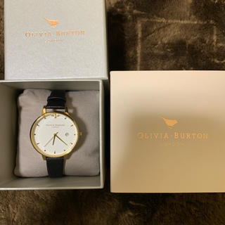 OLIVIA・BURTON 腕時計 ブラック 箱あり(腕時計)