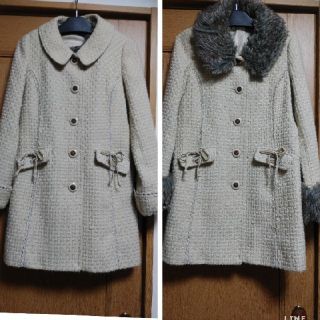 アクシーズファム(axes femme)のaxes femme  アクシーズ  ツイードコート(ロングコート)