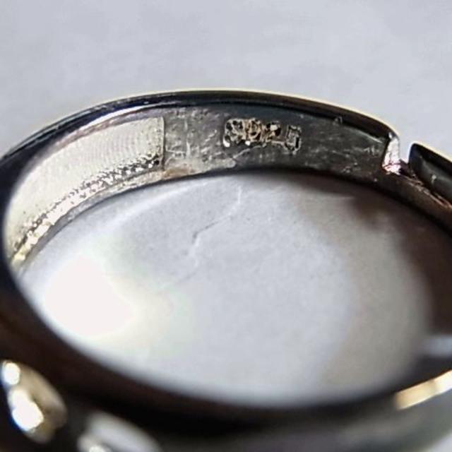 未使用品SVシルバー925リング指輪15号キュービックジルコニア人工ダイヤハート メンズのアクセサリー(リング(指輪))の商品写真