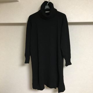 ショコラフィネローブ(chocol raffine robe)のタートルネックニットワンピ(ひざ丈ワンピース)