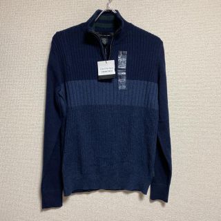 カルバンクライン(Calvin Klein)の新品 ★ カルバンクラインジーンズ メンズ コットン セーター ネイビー(ニット/セーター)