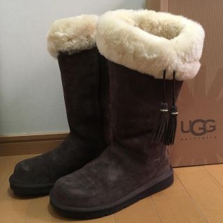 アグ(UGG)の【値下げ】UGG(アグ) ムートンブーツ US6 23cm ブラウン(ブーツ)