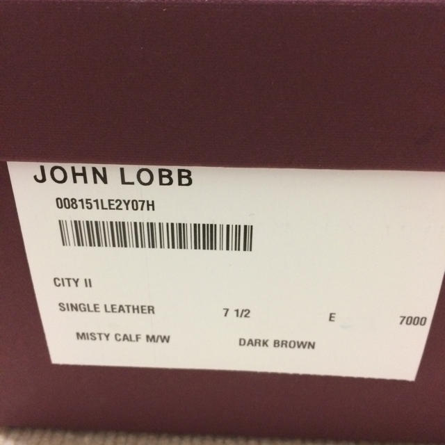 JOHN LOBB(ジョンロブ)の新品未使用 ジョンロブ  シティ2 7.5Ｅ メンズの靴/シューズ(ドレス/ビジネス)の商品写真