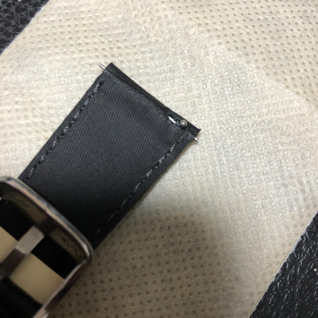 MORELLATO(モレラート)のモレラート サッカー22mm 時計ベルト ラバー牛革カーフ メンズの時計(レザーベルト)の商品写真