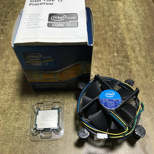 PC/タブレットcpu intel i7 2600 ファン付き