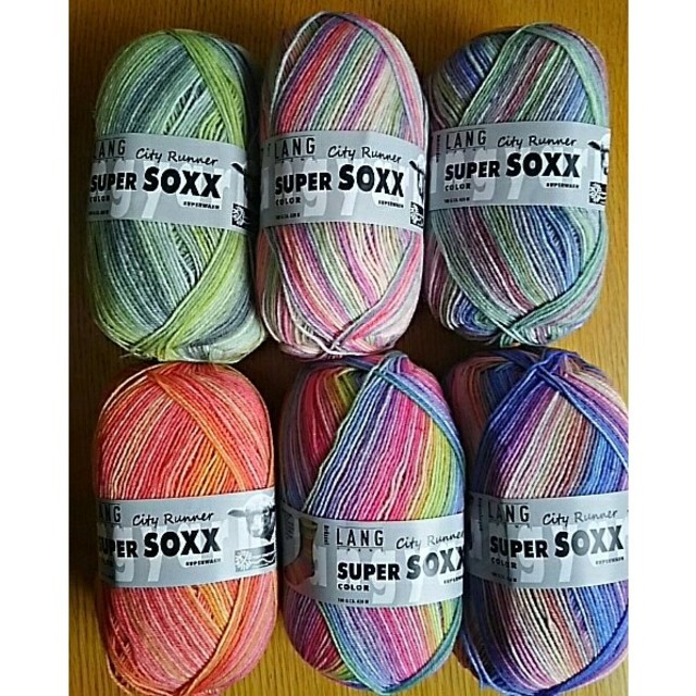 ハンドメイドLang yarns ラング シティーランナー SUPER SOXX 毛糸