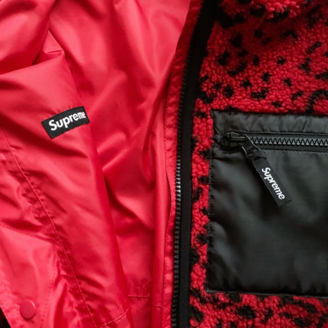 Supreme(シュプリーム)のsupreme🧸レオパード フリース ジャケット M メンズのジャケット/アウター(ブルゾン)の商品写真