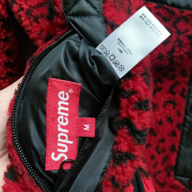 Supreme(シュプリーム)のsupreme🧸レオパード フリース ジャケット M メンズのジャケット/アウター(ブルゾン)の商品写真