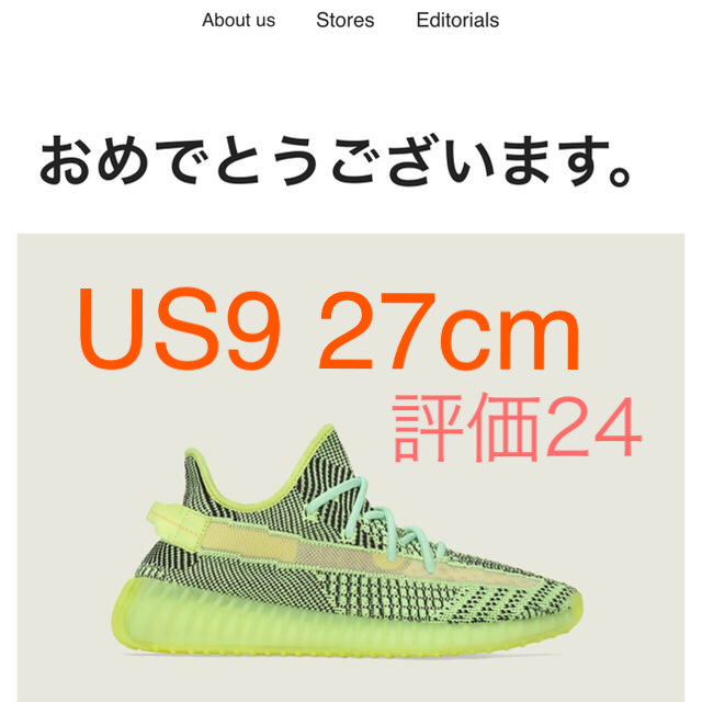 adidas(アディダス)のadidas Yeezy Boost 350 V2 YEEZREEL メンズの靴/シューズ(スニーカー)の商品写真