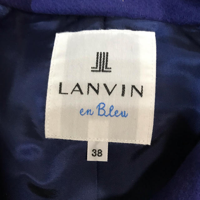 LANVIN en Bleu(ランバンオンブルー)のランバンオンブルー/コート/38/ウール/ネイビー レディースのジャケット/アウター(ロングコート)の商品写真