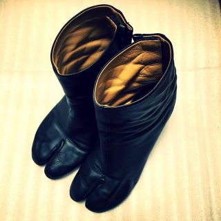 マルタンマルジェラ(Maison Martin Margiela)のマルジェラ♡ 定番足袋ブーツ 円柱ヒール(ブーツ)